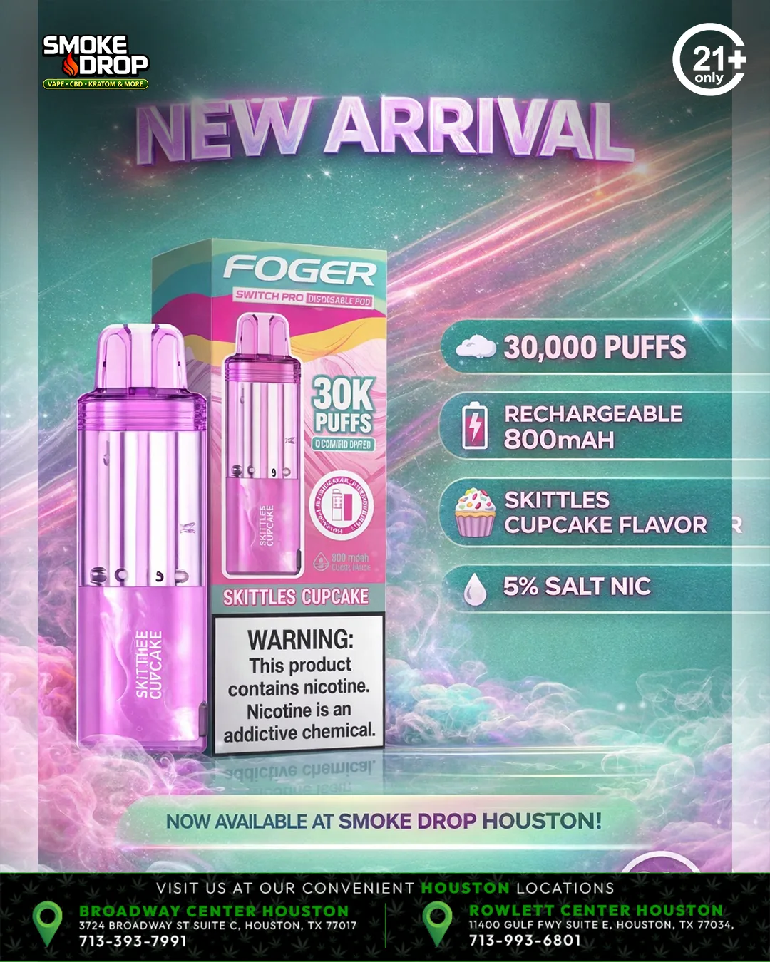 CBD products at Smoke Drop Houston
