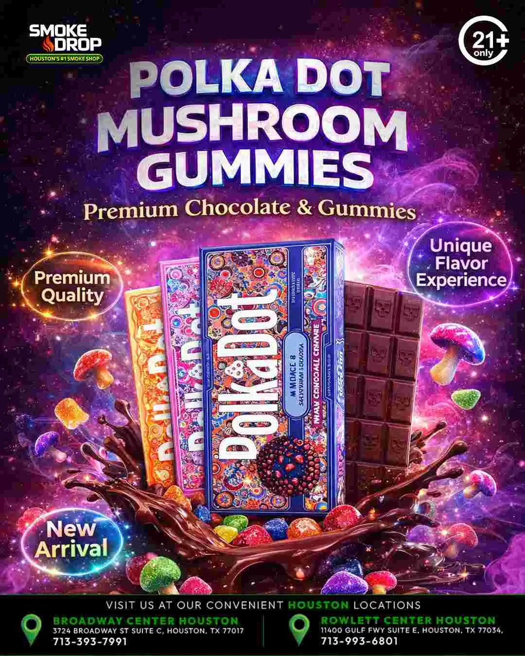 Polka Dot mushroom gummies Houston