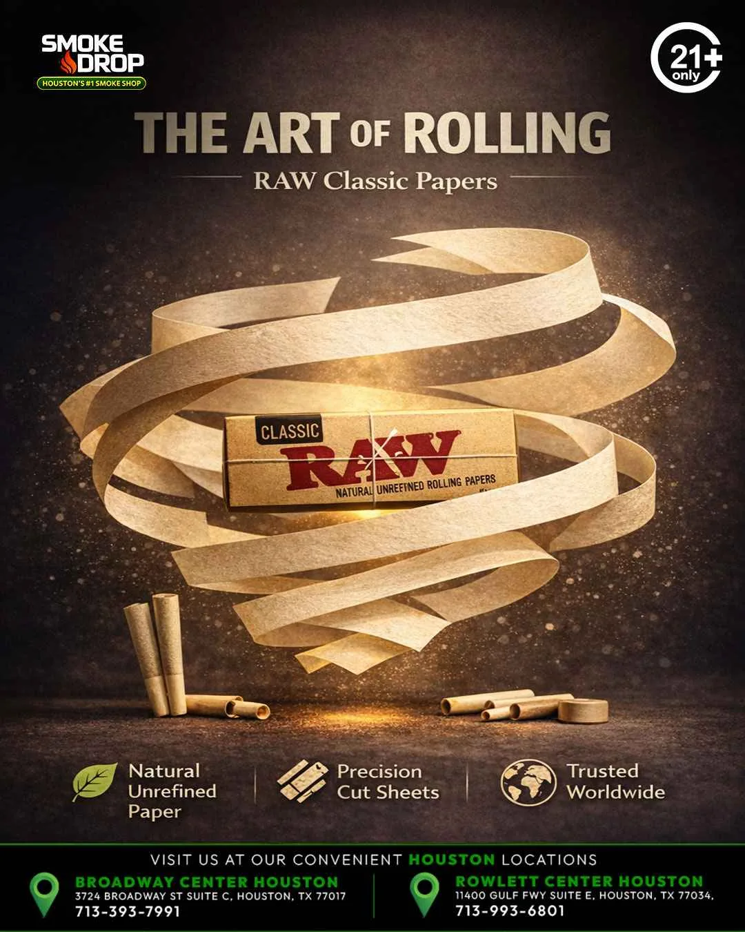 RAW Classic Papers Houston